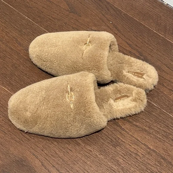 Annie Bing Shearling Mules Size 41/11 - Picture 3 of 6